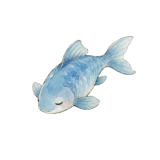 Blue Nap, the quiet blue fish